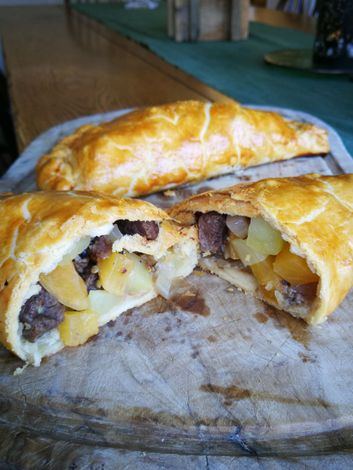 Beautiful home made venison pasties