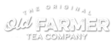 The logo for the original old farmer tea company