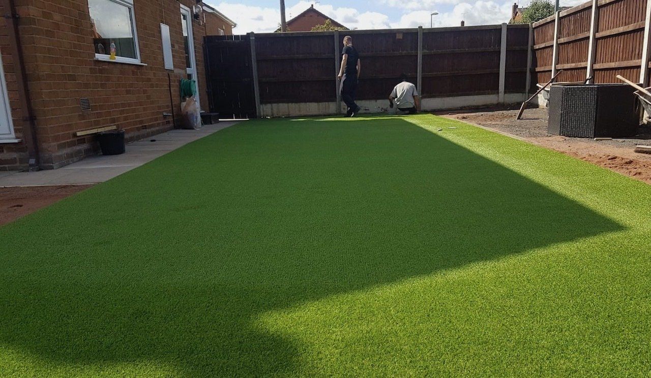Artificial grass installations in Wolverhampton by S&Q Driveways