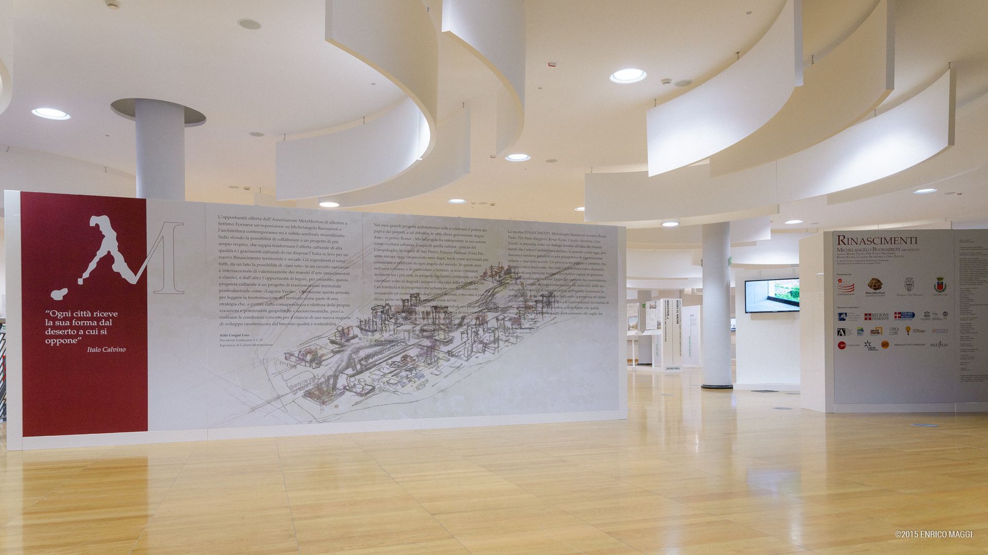 allestimento realizzato per un museo