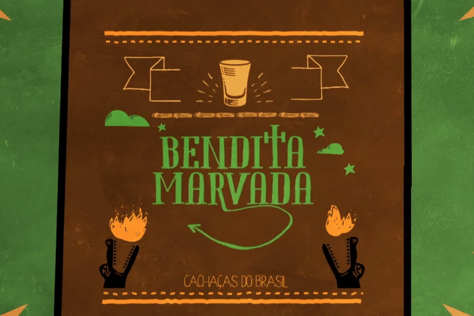 Um cartaz que diz bendita marvada