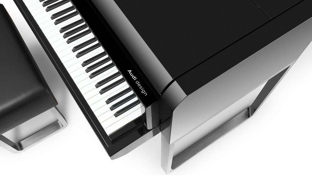 BOSENDORFER Audi piano top view, VIP Pianos