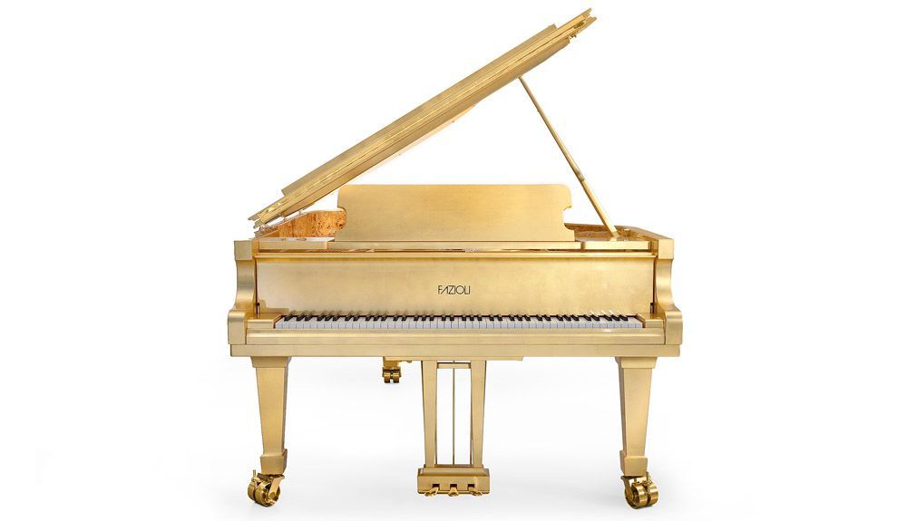 FAZIOLI Gold Leaf Piano, VIP Pianos