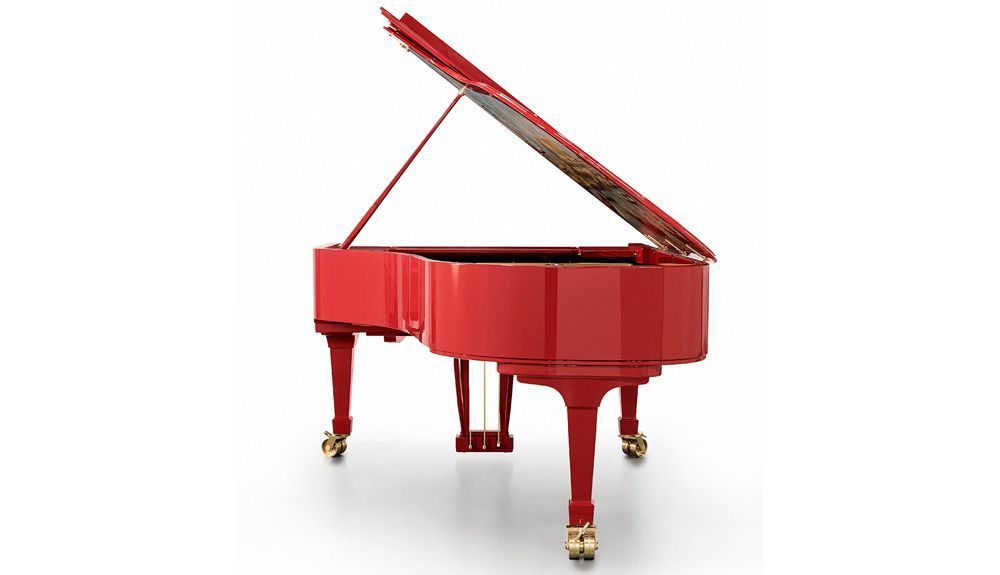 FAZIOLI Marco Polo red rear, VIP Pianos