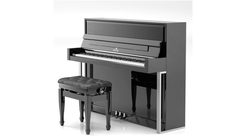 SEILER Accent Piano Black, VIP Pianos