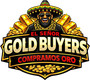 Logo for "El Se&ntilde;or Gold Buyers" featuring a smiling man in a sombrero, gold chains, and stacks of gold bars and coins.
