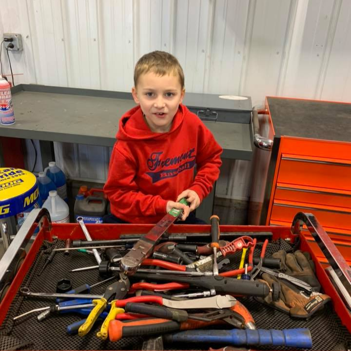Child in shop