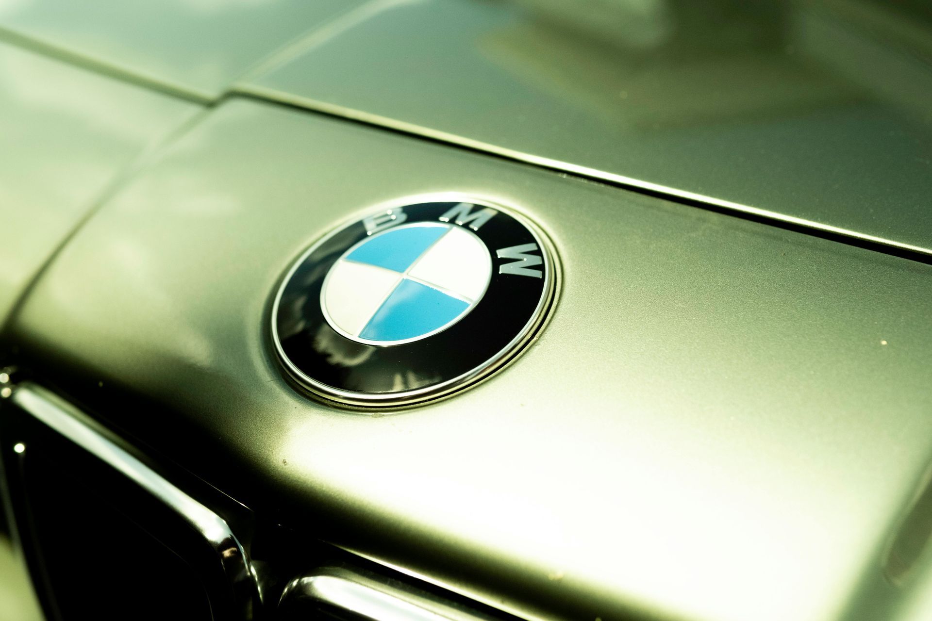 A close up of a bmw logo on the hood of a car  | Brubaker's Auto Repair LLC