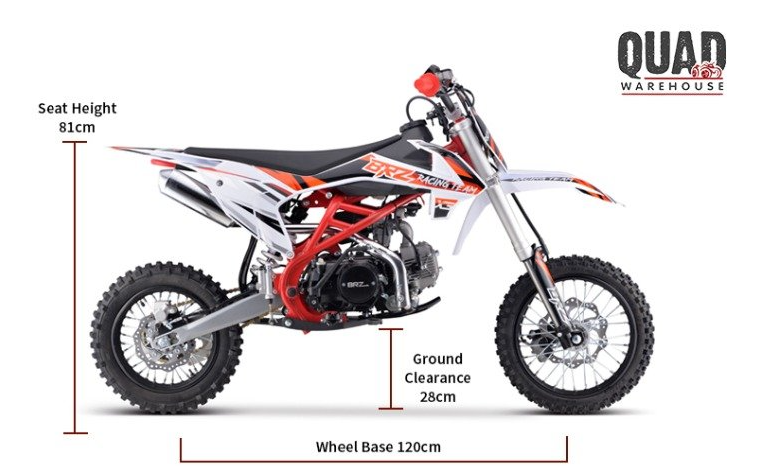 BRZ 125cc Racing Team Pro Start Manual Pit Bike | UK Supplier