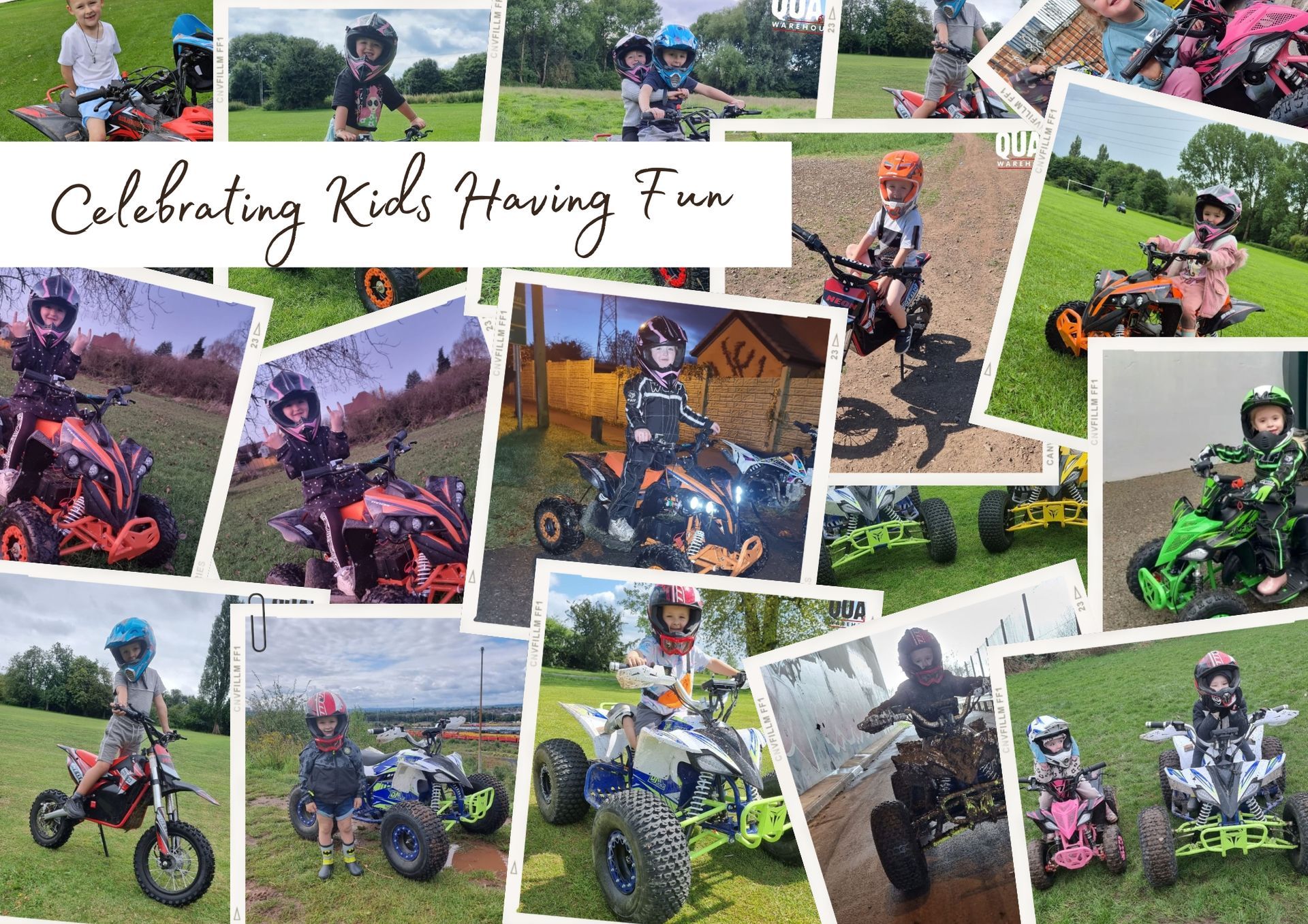 Joy for Kids on Dirt Bikes and Quads