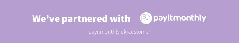 A purple background with the words `` we 've partnered with paytmonthly ''