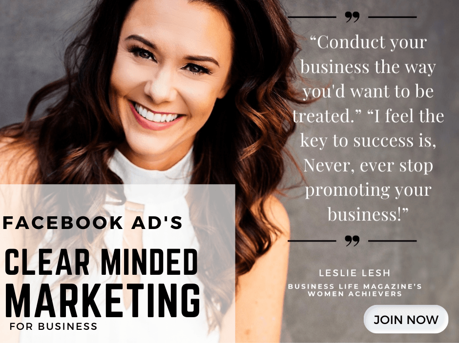 Leslie Lesh featured in Business Life Magazine for Facebook Ads strategy with Clear Minded Marketing