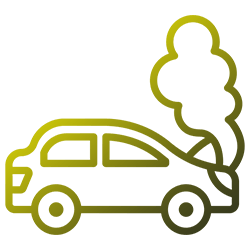 Scrap car collection icon