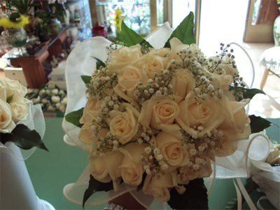 bouquet da sposa di rose gialle