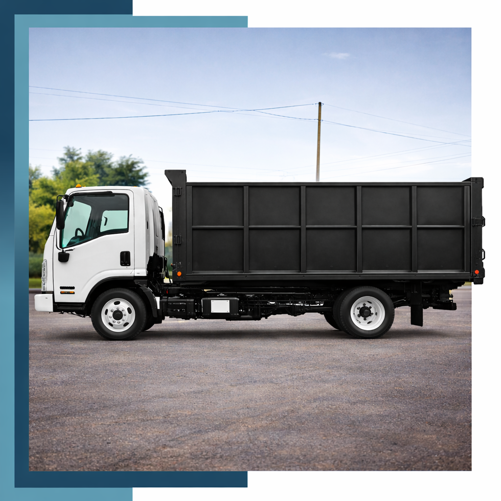 Bull N Bear Dumpsters on the road