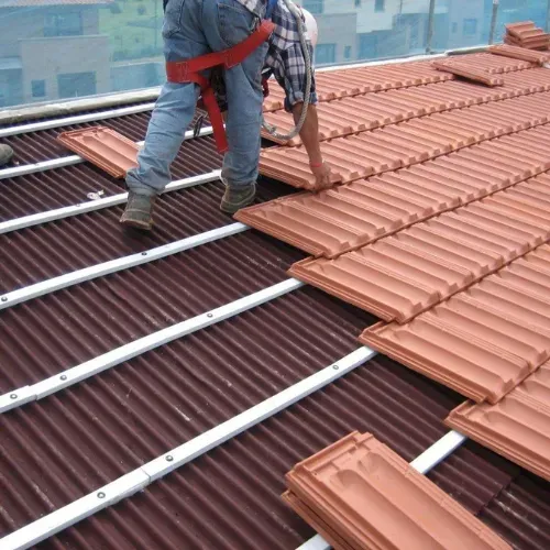 colocacion de onduline bajo teja en torrejon de velasco, madrid