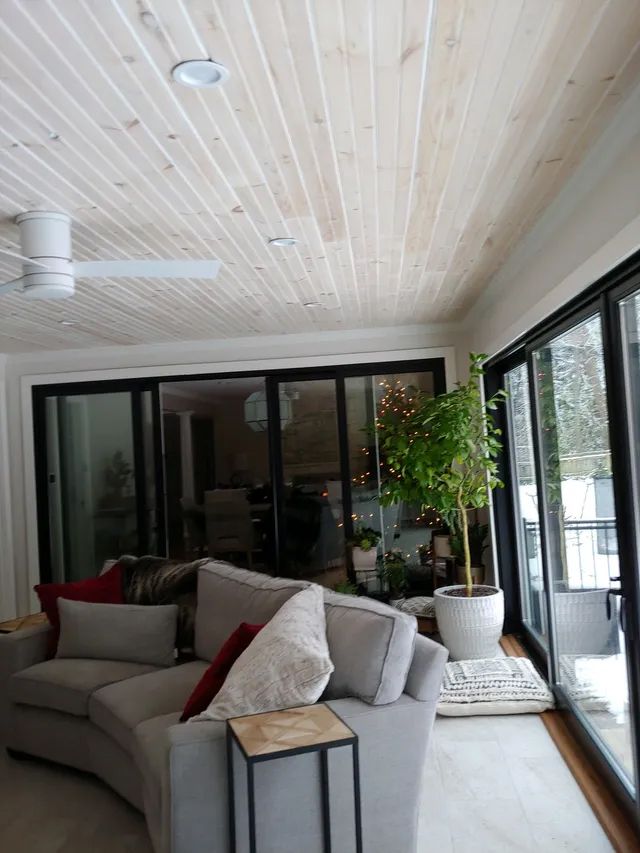 Couch in Living Room — Rochester, NY — Mallo Home Improvements