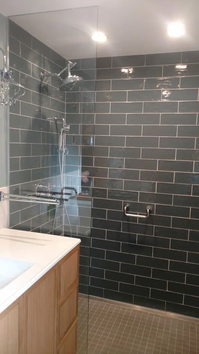 Brick Wall of Bathroom — Rochester, NY — Mallo Home Improvements