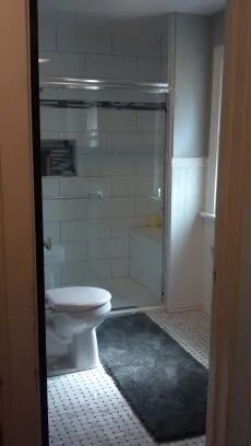 Installed Toilet on Bathroom — Rochester, NY — Mallo Home Improvements
