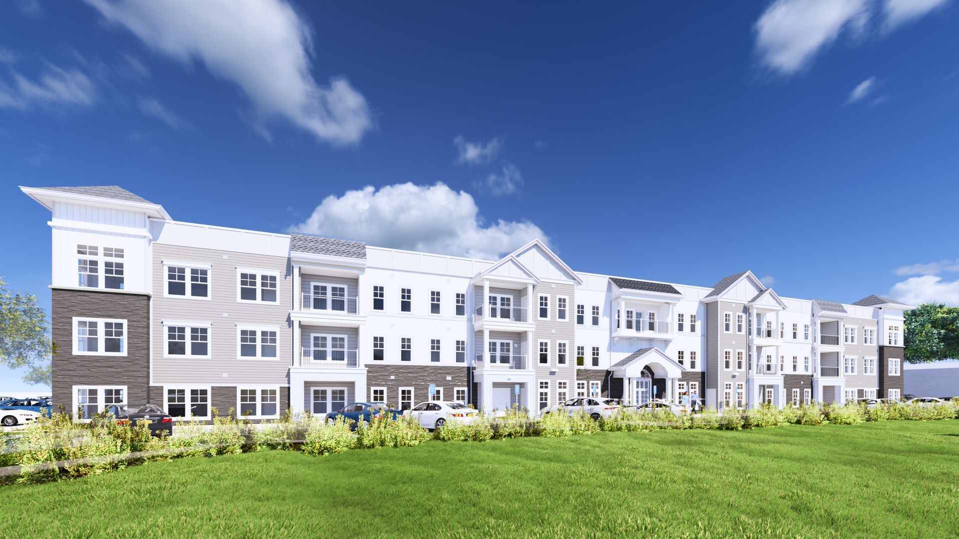 Interior photo of a modern bedroom