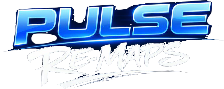 Blue and white stylized &ldquo;PULSE&rdquo; logo with handwritten &ldquo;R3MIX&rdquo; underneath on a white background