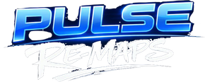 Blue and white stylized &ldquo;PULSE&rdquo; logo with handwritten &ldquo;R3MIX&rdquo; underneath on a white background