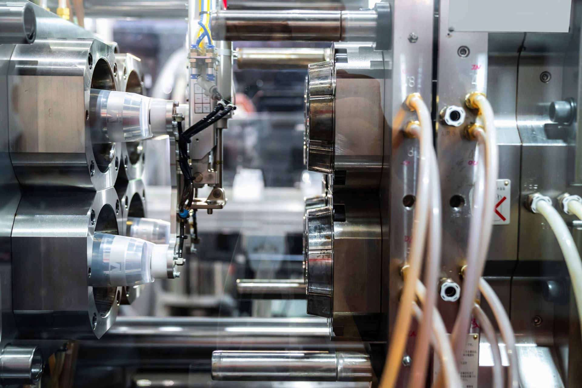 dettaglio di un macchinario per stampe industriali