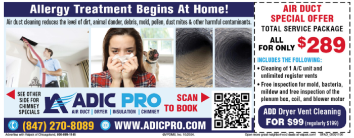 Air duct cleaning coupon