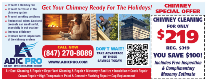 Chimney cleaning coupon