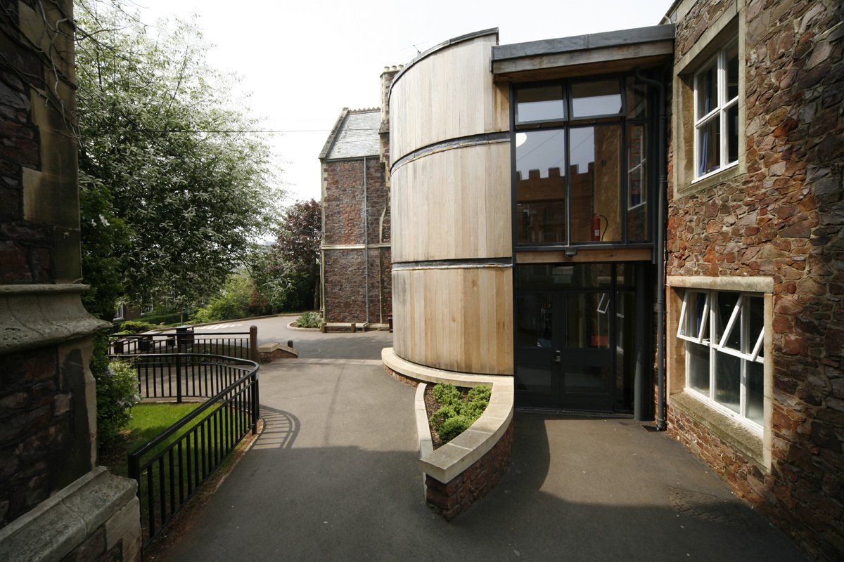 Bristol Grammar School building outside view Refurbishment and multiple new builds