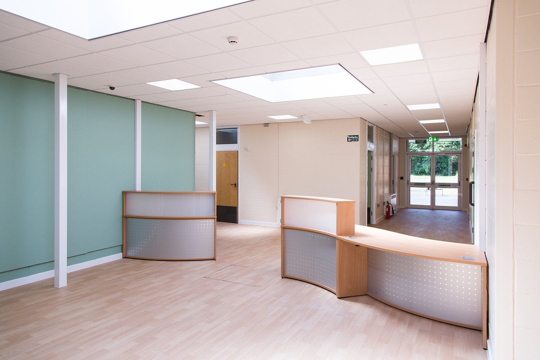 Bristol City Council corridor view Lanercost Resource & Activity Centre Refurbishment