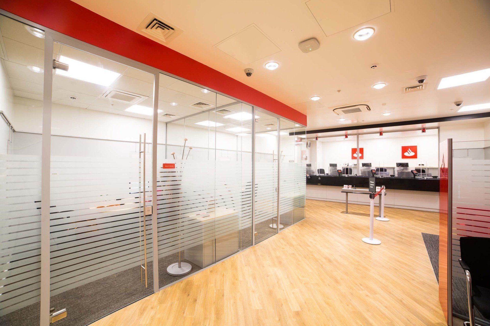 Santander offices and reception Office Refurbishment and Fit-Out Milton Keynes
