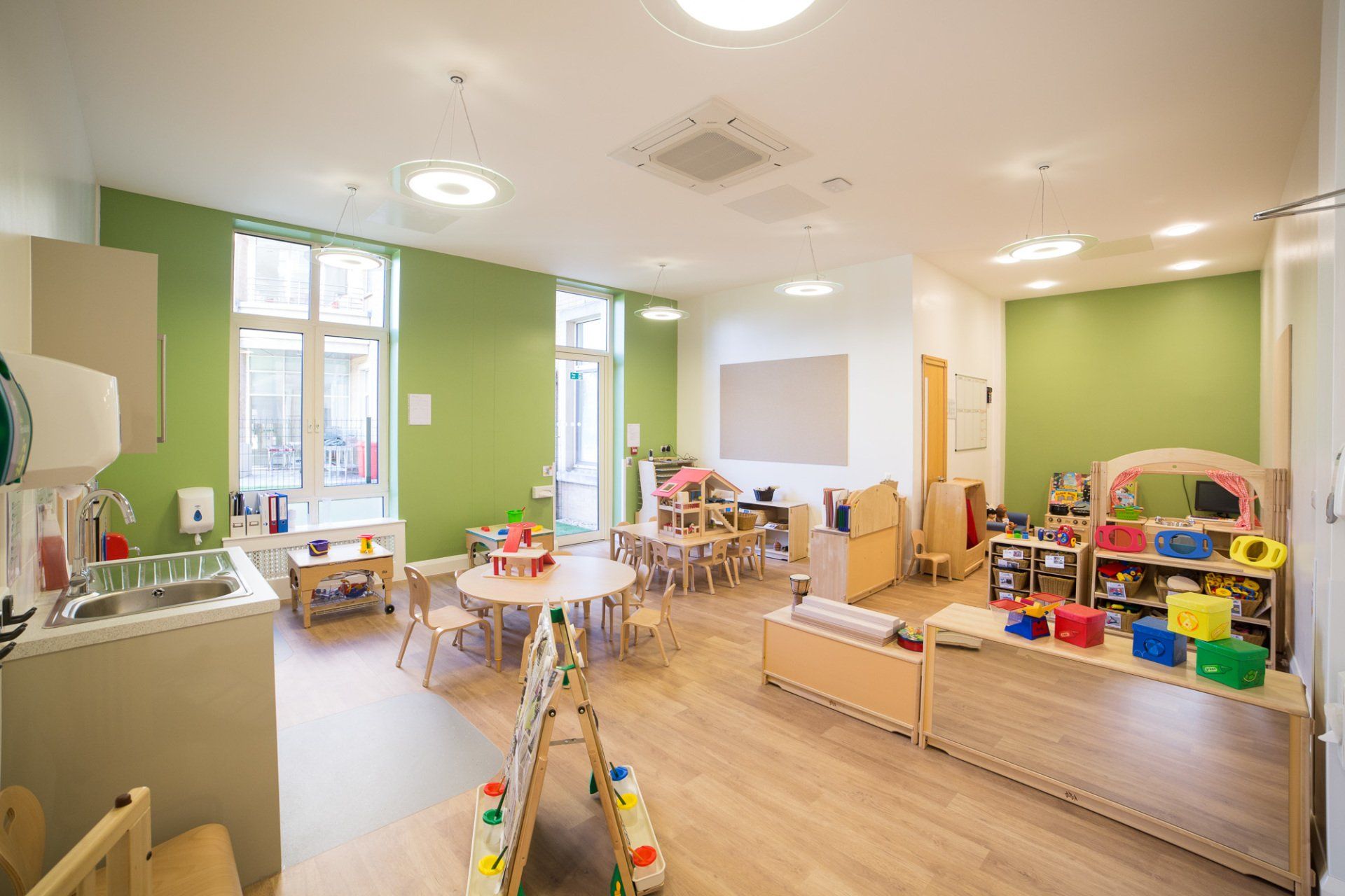 UCAS Nursery and Pre-School interior play area Remodelling part of an existing building to create a 