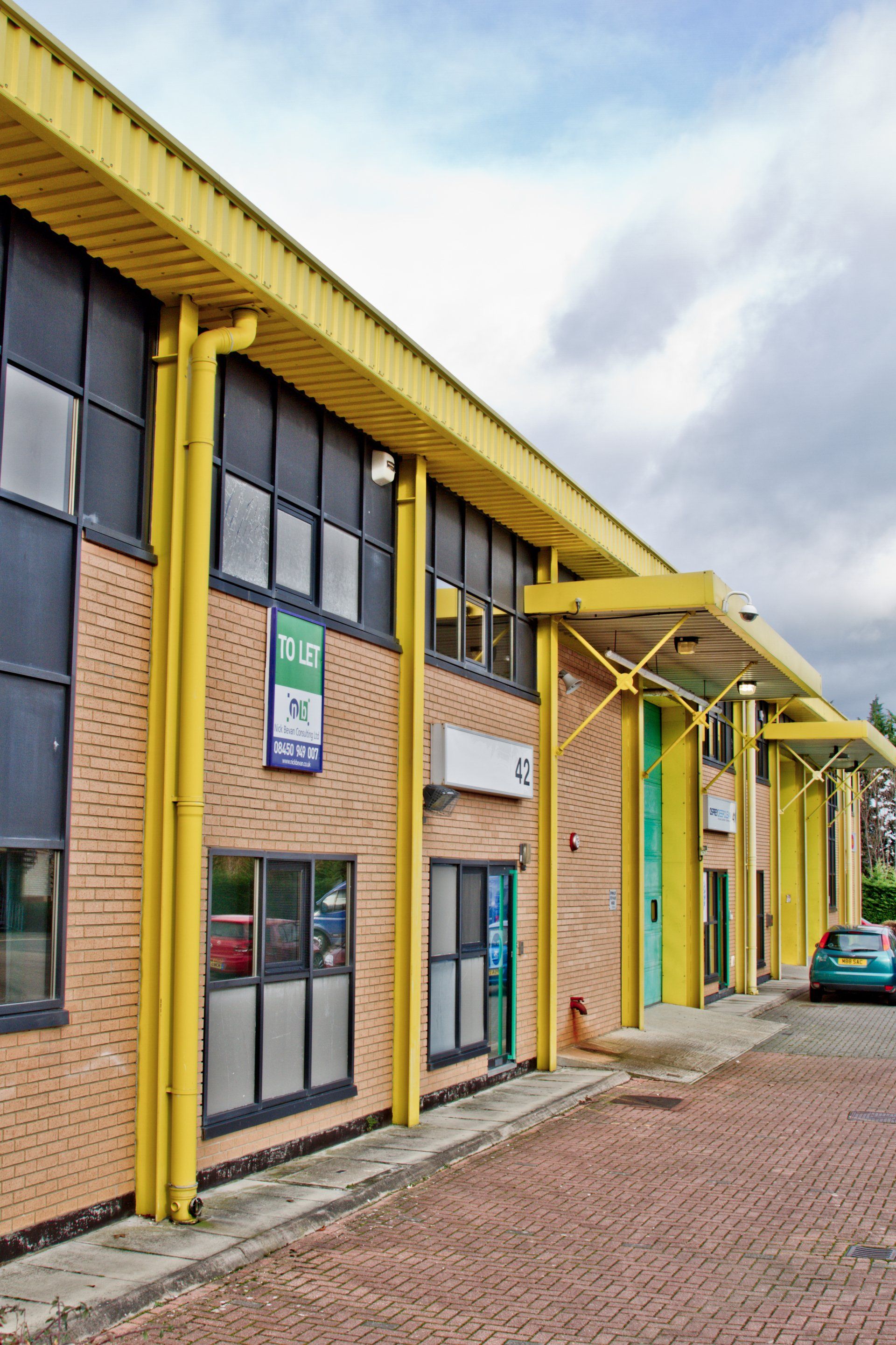 Cheltenham Trade Park industrial unit outside view