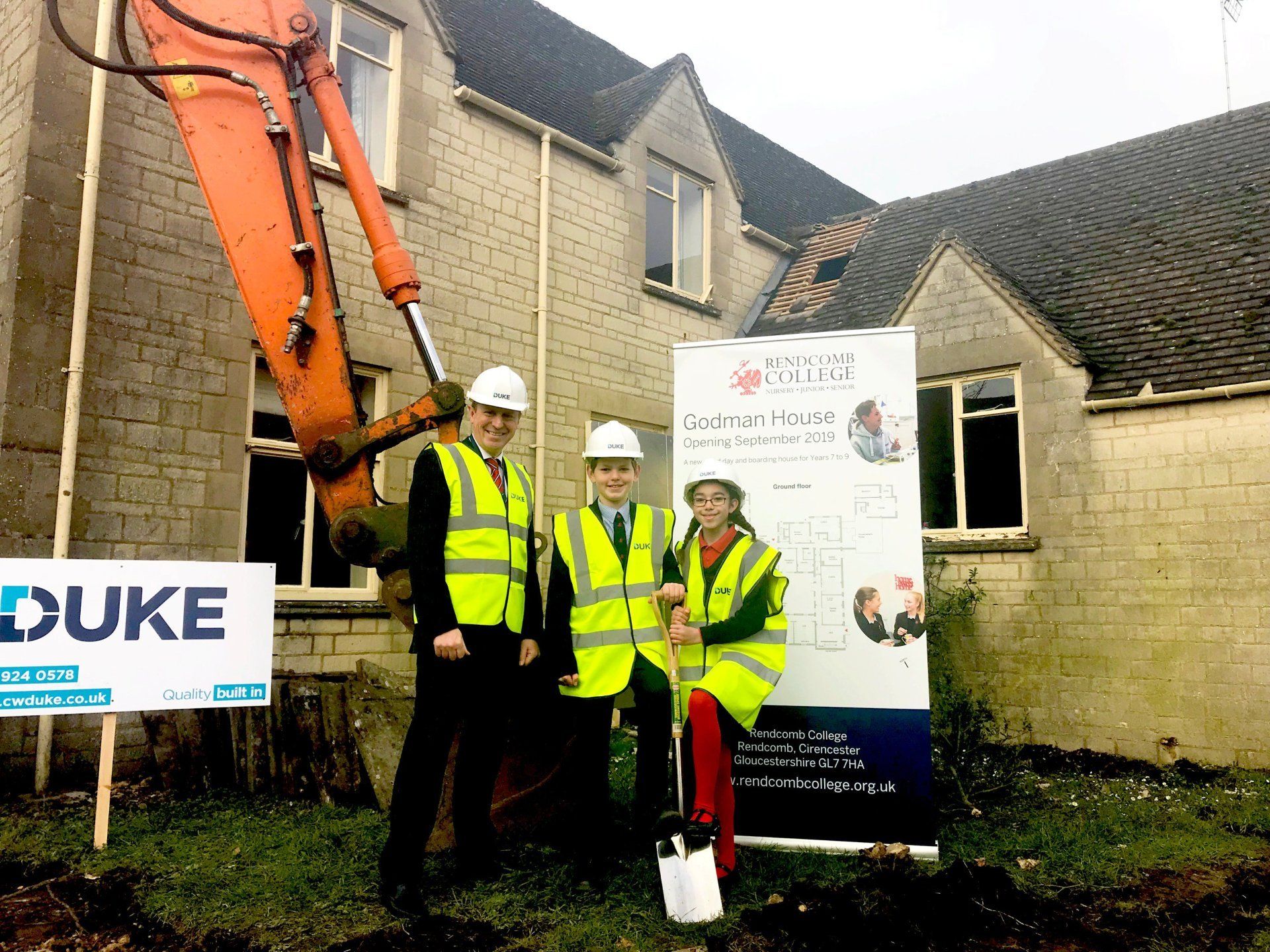 Goldman House Rendcomb College contractor with children Cirencester extension and boarding house refurbishment