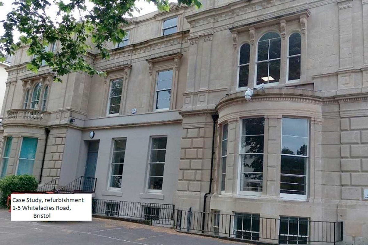 University of Bristol Whiteladies road office exterior office and teaching space refurbishment