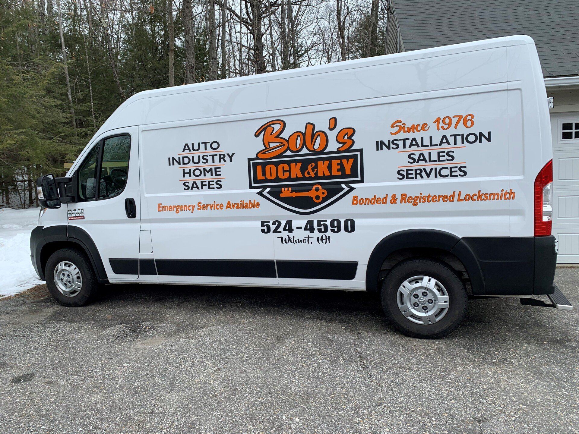 Bob's Lock & Key Service Van — Lanconia, NH — Bob’s Lock & Key LLC