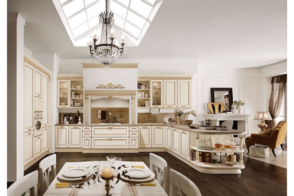 cucina classica bianca