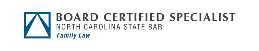 The logo for board certified specialist north carolina state bar family law