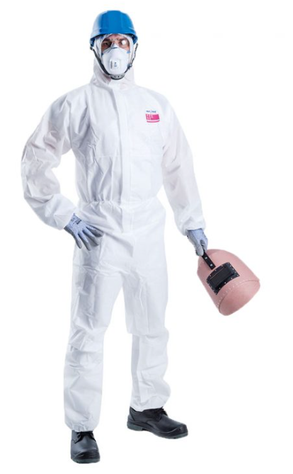 A pair of black maxiflex gloves on a white background