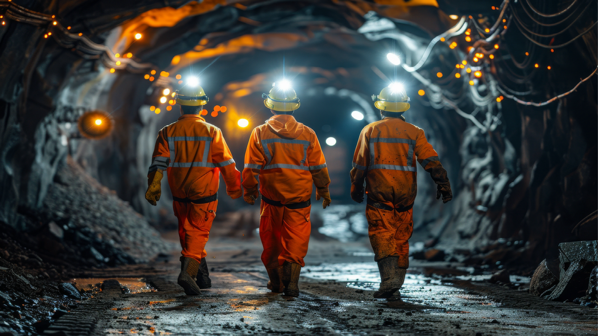 Miners Undeground Safe because they are wearing a Halo Device