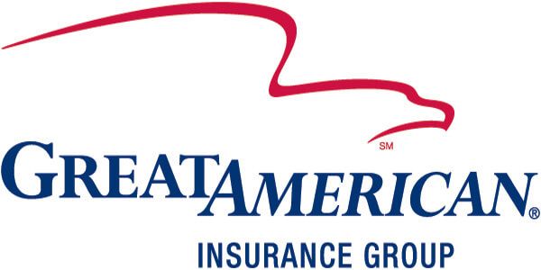 A logo for great american insurance group with an eagle on it