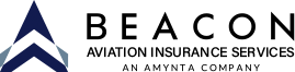 The logo for beacon aviation insurance services an amyta company
