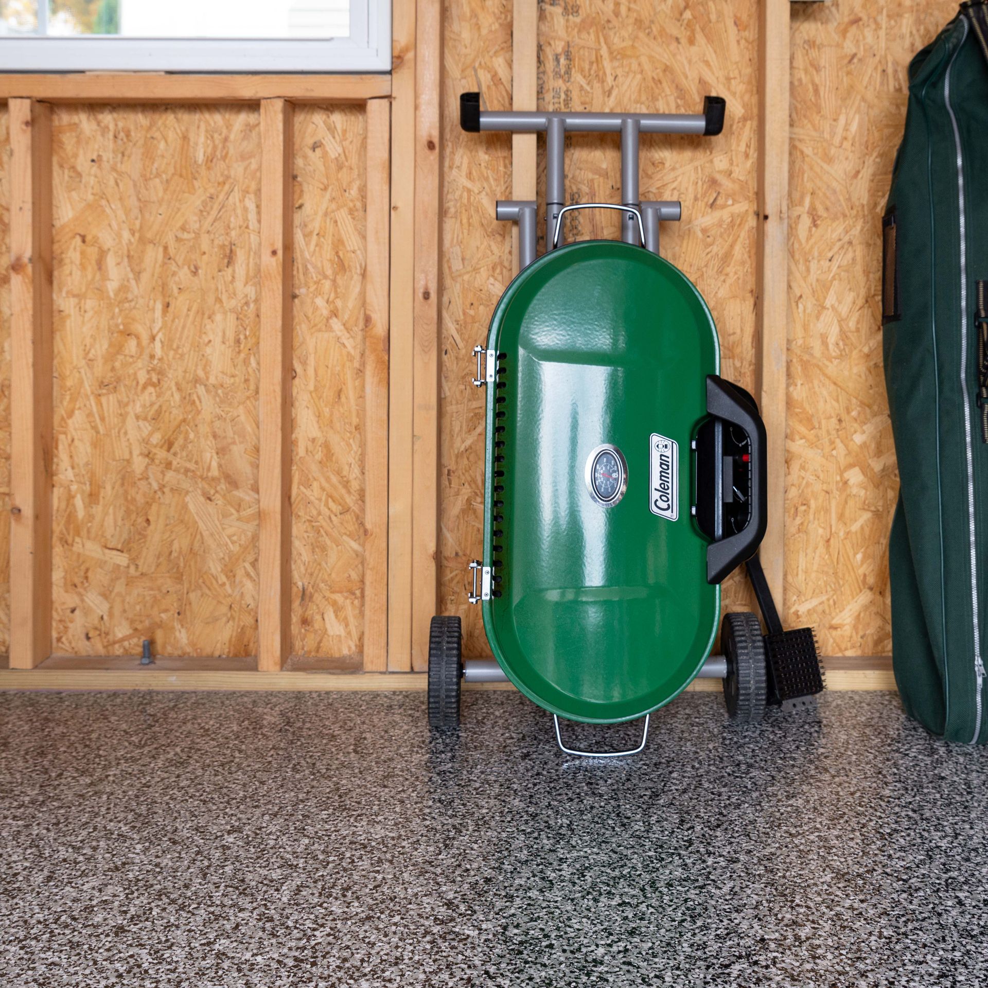 revamped floor coating in garage