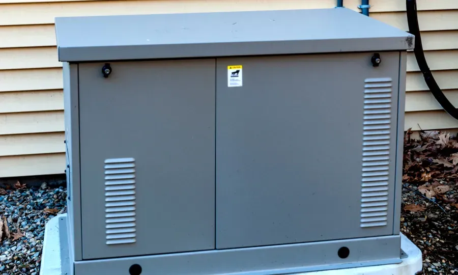 A gray box with a caution sign on it
