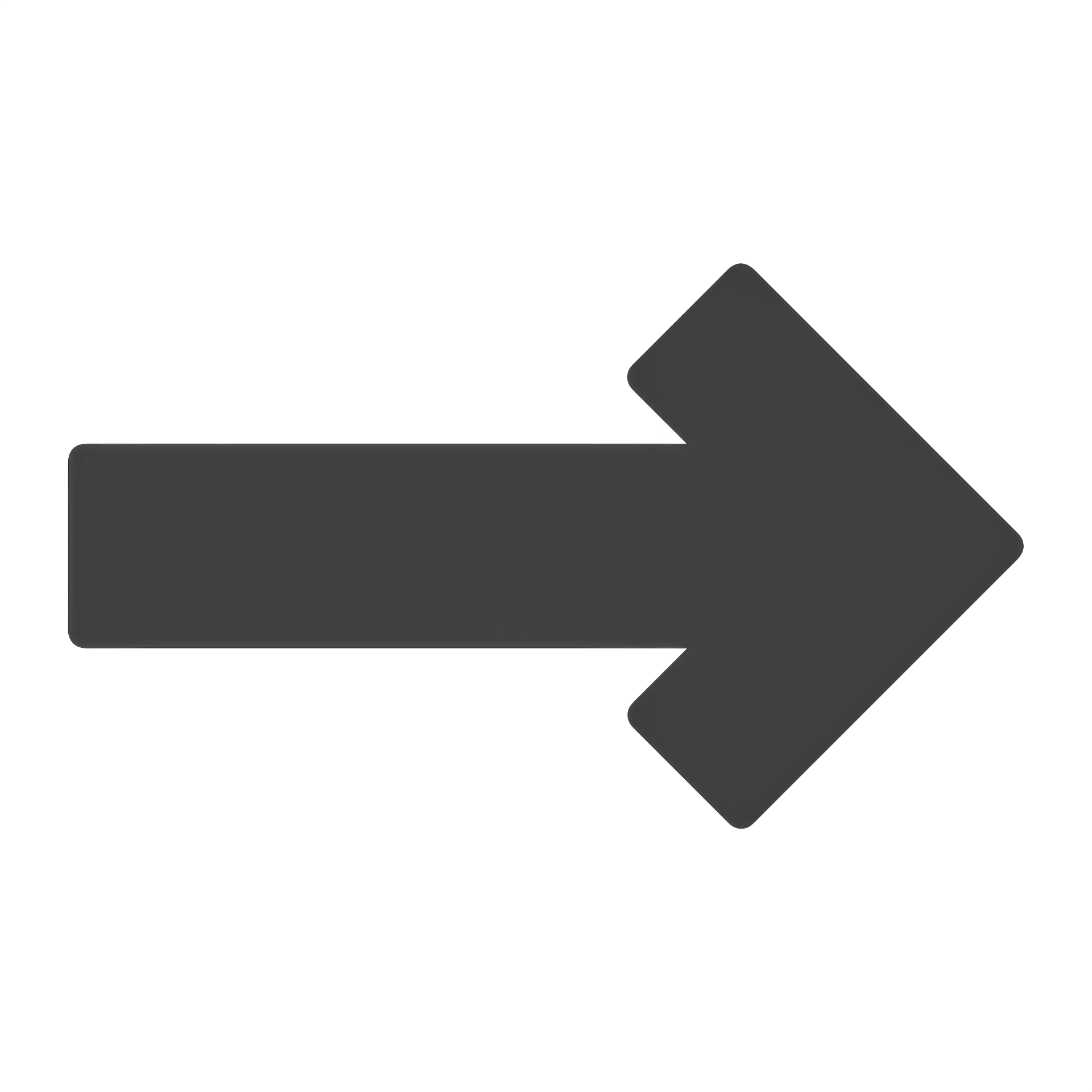 Right arrow, dark gray.
