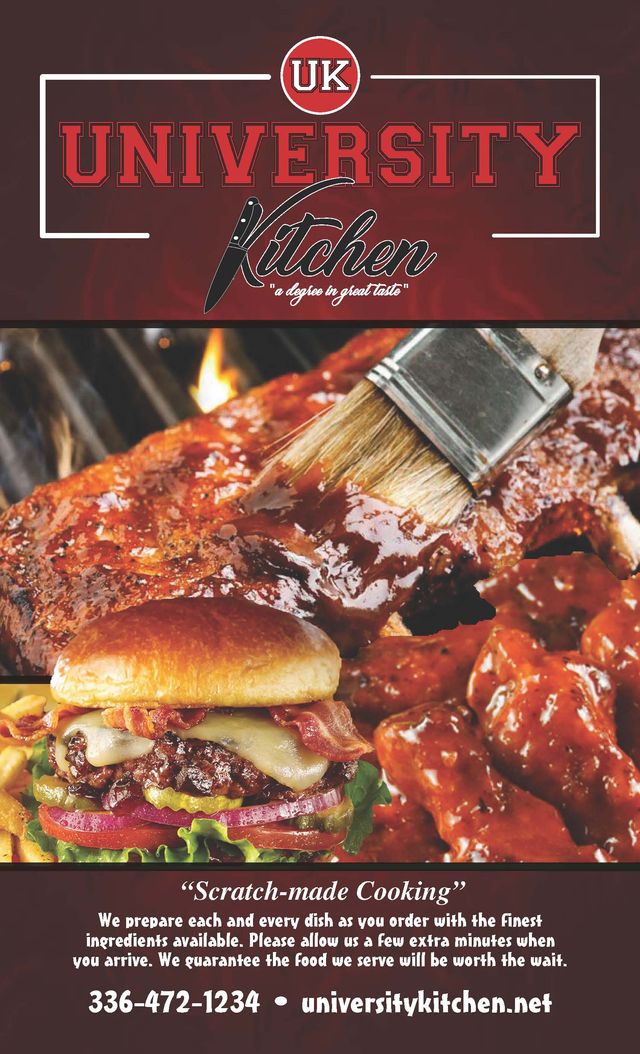 University Kitchen High Point Nc Menu