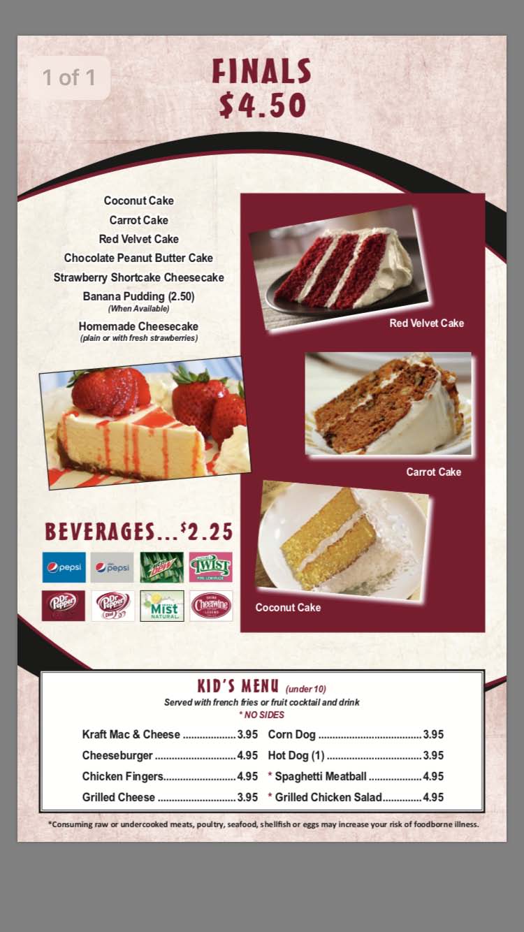 University Kitchen High Point, NC Menu