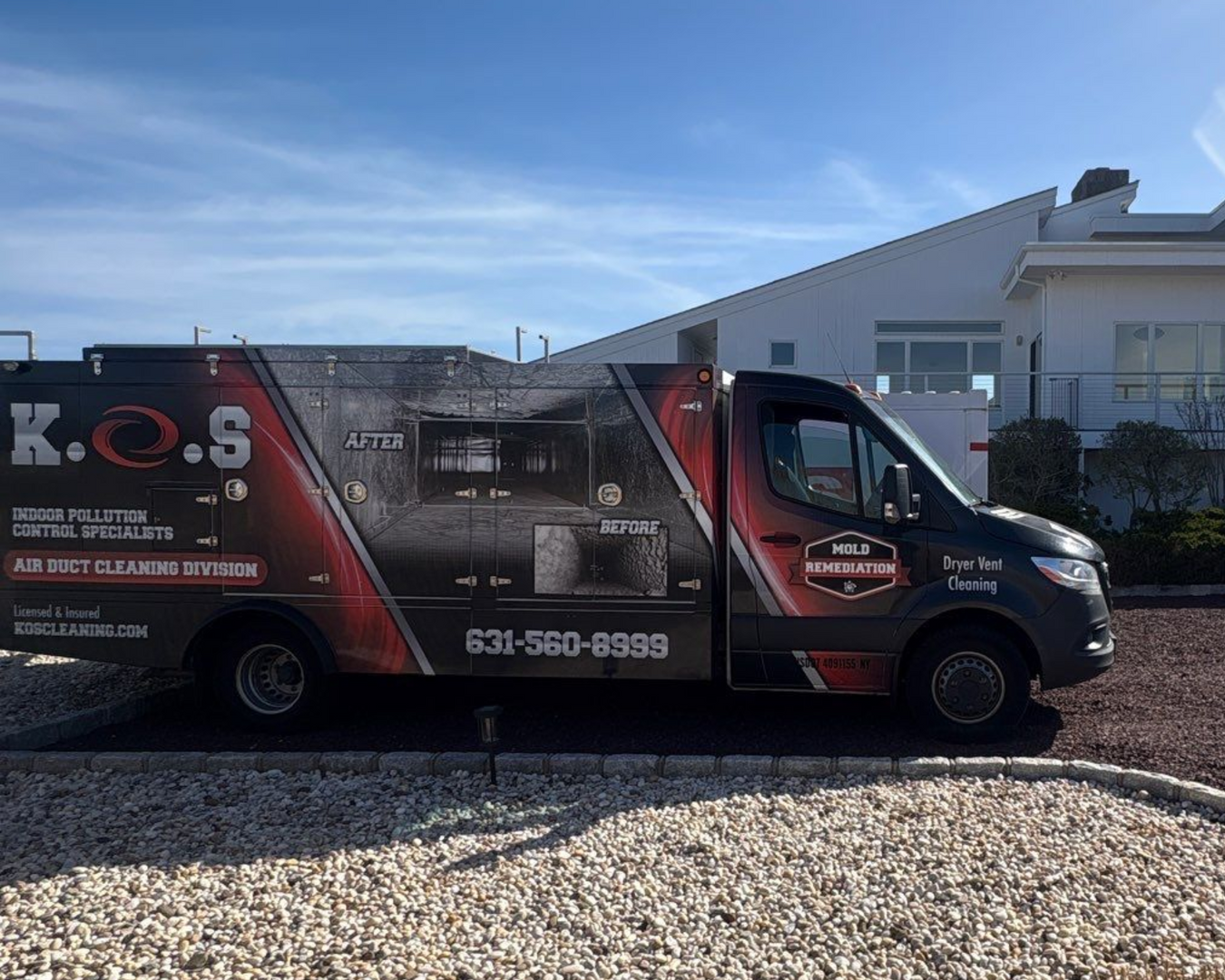 Air duct cleaning at a home in Westhampton Beach Long Island