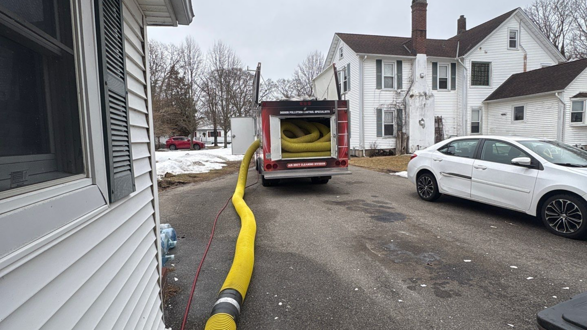 air duct cleaning at a home in East Patchogue NY